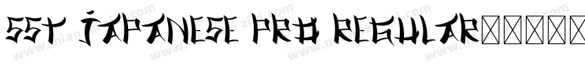 SST Japanese Pro Regular字体转换